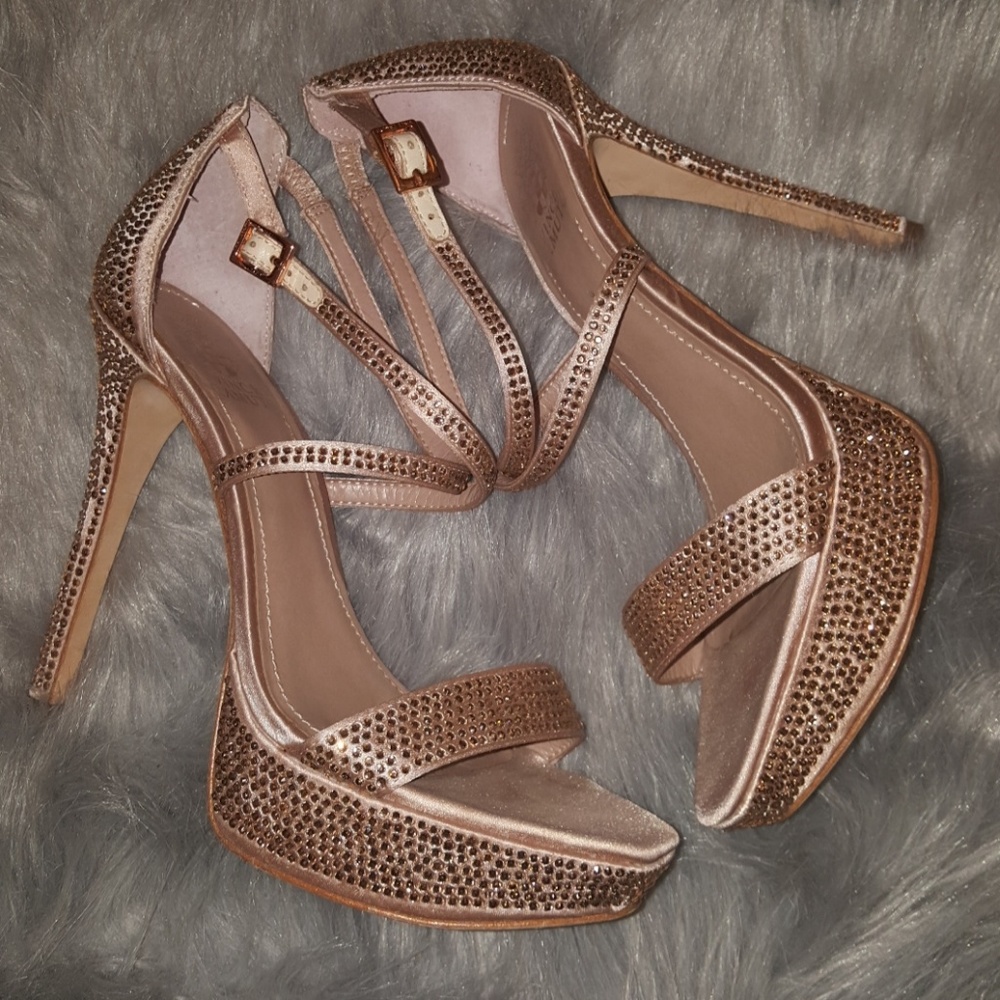 Vince Camuto Beaded platform heels